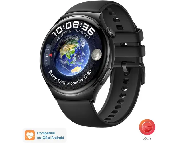 Ceas smartwatch Huawei Watch 4, 46mm, Black