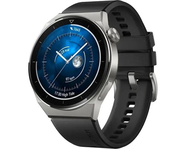 Ceas smartwatch Huawei Watch GT 3 PRO, Fluoroelastomer Strap, Black