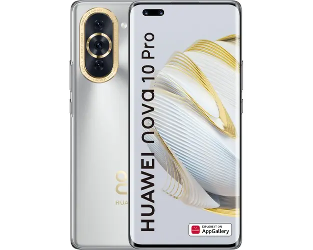 Telefon mobil Huawei Nova 10 Pro, Dual SIM, 8GB RAM, 256GB, 4G, Starry Silver