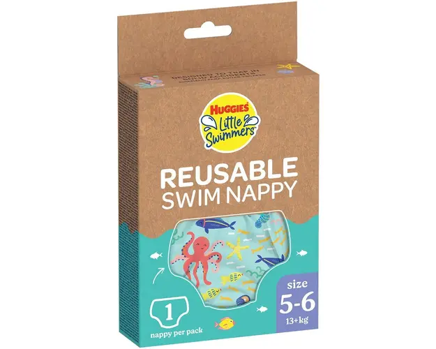 Chilotei de baie refolosibili, Huggies , nr. 5-6, +13 kg, 1 buc, UnderSea