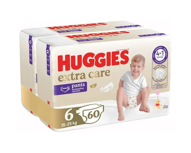 Pachet Scutece Chilotel Huggies Extra Care Pants 6, 15-25 kg, 60 buc