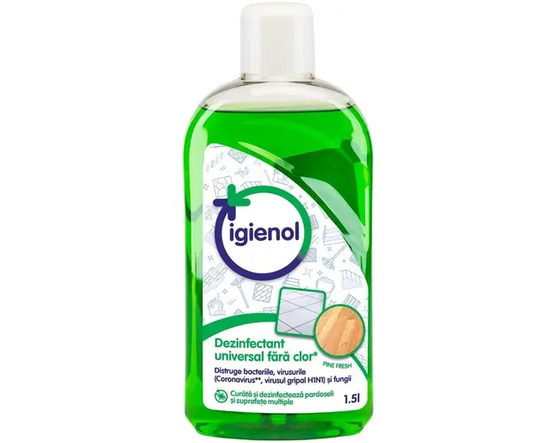 Dezinfectant universal fara clor Igienol Pine Fresh, 1.5 l
