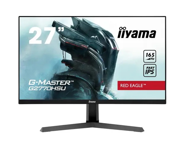 Monitor LED IIyama Gaming Red Eagle G-MASTER G2770HSU-B1 27 inch FHD IPS 0.8 ms 165 Hz FreeSync Premium