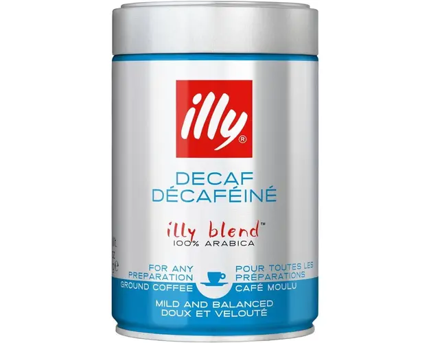 Cafea macinata illy Decofeinizata, 250 gr.