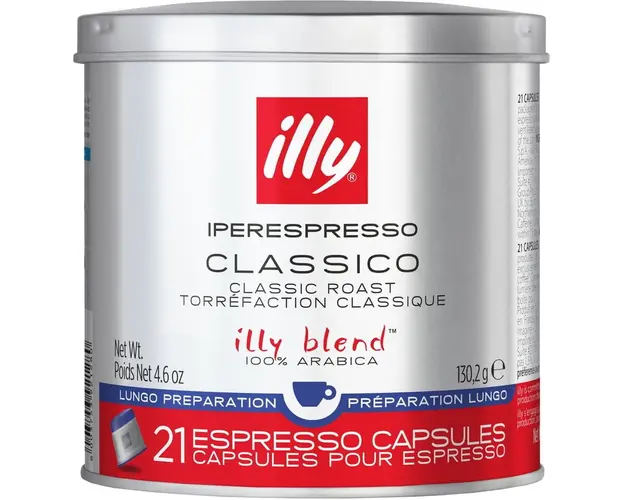 Capsule Cafea illy Iperespresso lung, 21 buc, 130.2 gr.