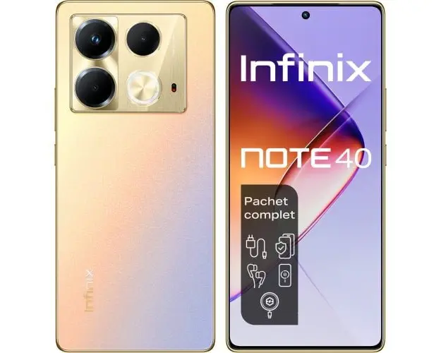 Telefon Mobil Infinix Note 40 Dual Sim 4G 8GB 256GB Titan Gold
