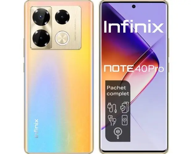 Telefon Mobil Infinix Note 40 Pro Dual Sim4G 12GB 256GB Titan Gold