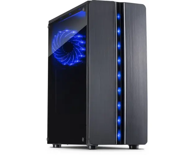 Carcasa Thunder, Middle Tower, ATX, fara sursa, Black