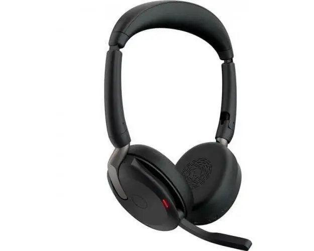 Casti cu microfon Jabra Evolve2 65 Flex USB-A UC, Bluetooth, Black + Incarcator Wireless