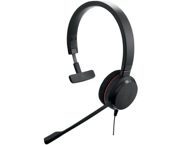 Casti Jabra Evolve 20 MS Mono, telecomanda pe fir, USB