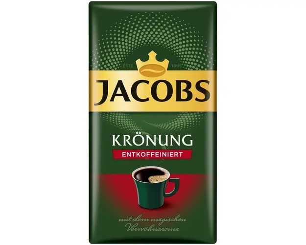 Cafea macinata Jacobs Kronung fara cofeina, 500 gr