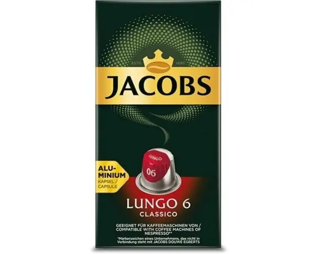 Capsule cafea Jacobs Lungo Classico compatibile Nesspresso,20 capsule,104 g