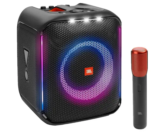 Boxa portabila JBL Partybox Encore, 100W, Bluetooth, 10H, Light show, IPX4, Microfon wireless, Negru