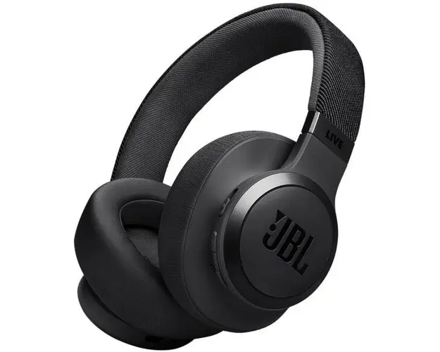 Casti audio wireless over-ear JBL LIVE 770NC, True Adaptive NC, Bluetooth, Multi-Point, Negru
