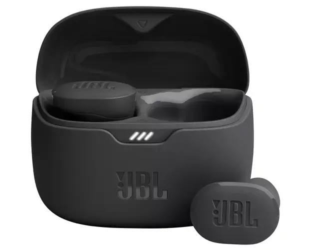 Casti in-ear JBL Tune Buds, True wireless, Active Noise Cancelling, Bluetooth, 4 Microfoane, Autonomie 48H, IP54, Negru