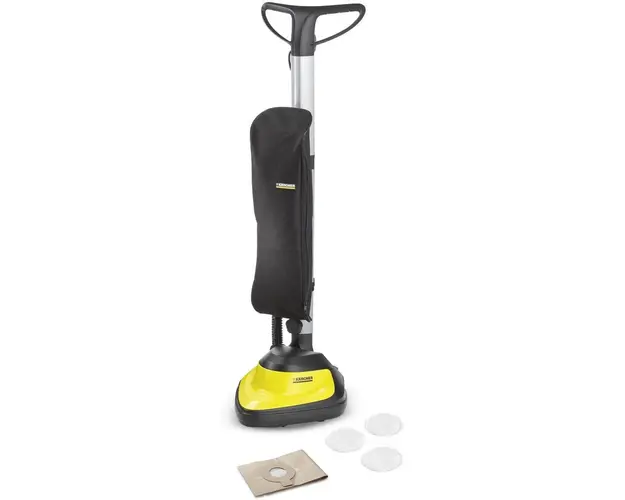 Aparat de curatat pardoseli FP 303, 600 W, 1000 rot/min, 4 l, 3 paduri, Sac textil, Galben/Negru