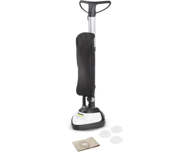 Aparat de curatat pardoseli Karcher FP 303, 1.056-850.0, 600 W, 1000 rot/min, 4 l, 3 paduri, Sac textil, Alb/Negru