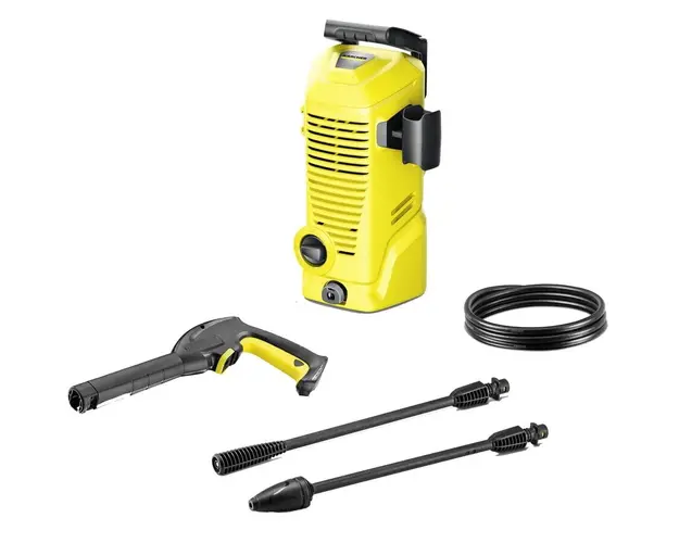 Aparat de spalat cu presiune Karcher K 2, 1400 W, 110 bar, 360 l/h debit maxim, furtun de presiune 4 m, pistol de inalta presiune G 120 Q