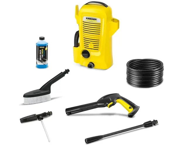 Aparat de spalat cu presiune Karcher K 2 Universal Edition Car*EU, 1400 W, 220-240 V, 110/11 presiune (bar/MPa), 360 l/h debit apa, 40C temperatura maxima, accesorii incluse