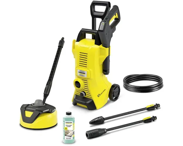 Aparat de spalat cu presiune Karcher K 3 Power Control Home T5, 1600 W, debit max 380 l/h, presiune 120 bar, dispozitiv de curatat suprafete din exterior T 5, detergent RM 564 0.5 l, Pistol de presiune ridicata G 120 Q Power Control