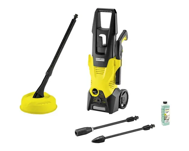 Aparat de spalat cu presiune Karcher K3 Home T150 EU, putere 1600 W, presiune 120 bar, 380 l/h debit apa, include: accesoriu curatare suprafete T1 + detergent 0.5 l + lance VarioPowerJet