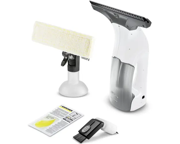 Aspirator de geamuri Karcher WV 1 Plus Frame Edition, 1.633-620.0, 25 minute, capacitate rezervor de apa 100 ml, putere de curatare cca. 70 m², Alb/Negru