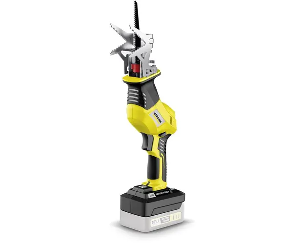 Fierastrau electric pe acumulator cu panza pentru gradina Karcher PGS 4-18 INT Battery, 18 V, lungime panza 150 mm, diametru de taiere 50-80 mm, fara acumulator si incarcator in setul de livrare