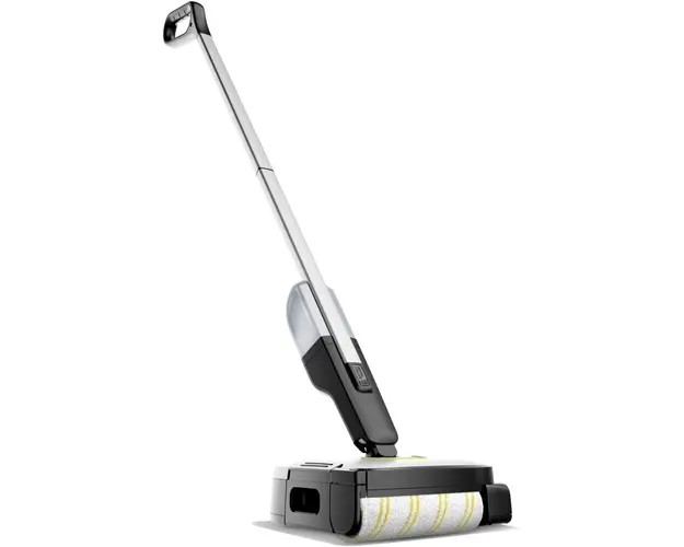 Mop Electric Karcher FC 2-4 Battery Set Cordless, 1.056-200.0, 3,6 - 3,7 - Max. 4,2 V, 200 ml (apa curata), 100 ml (apa murdara), latime rola 18 cm, autonomie 20 min (max), include baterie interschimbabila si incarcator de baterii, Alb/Negru