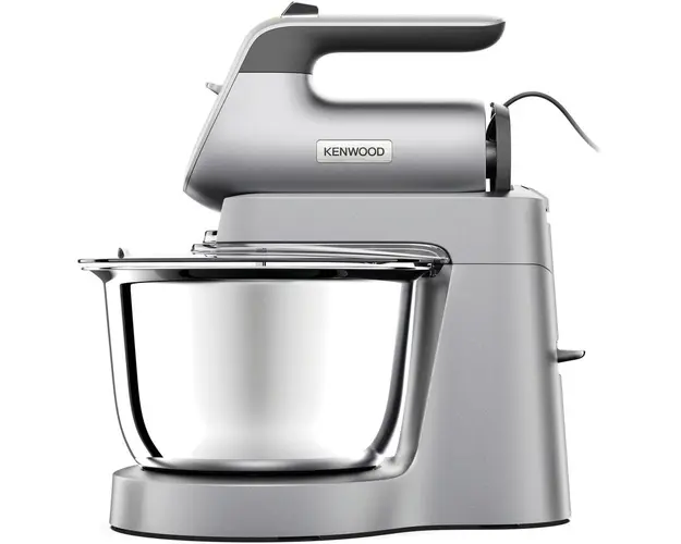 Mixer cu bol KENWOOD HMP54.000SI CHEFETTE, 650 W, bol inox 3.5 l, 5 accesorii, viteza variabila + Puls, argintiu