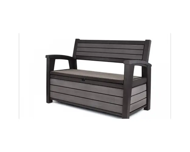 Banca cu lada depozitare Curver Hudson maro