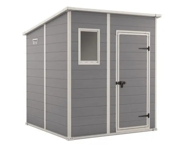 Casuta de gradina gri Manor Pent, 6x6