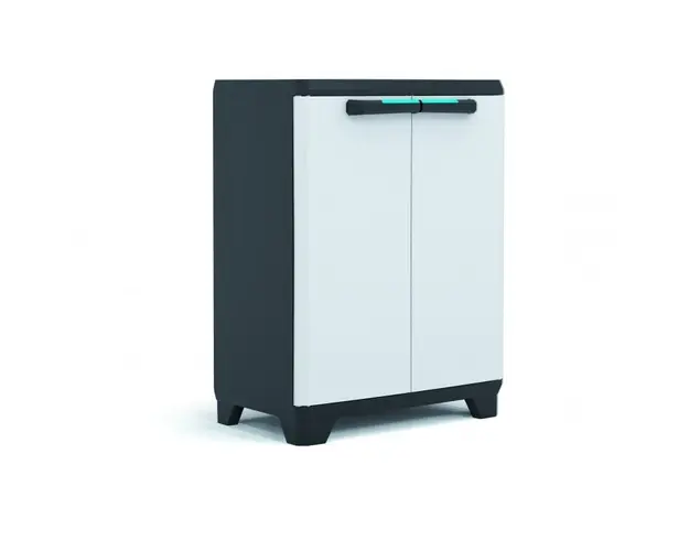 Dulap Low Linear, 1 polita, gri, 68x39x90cm