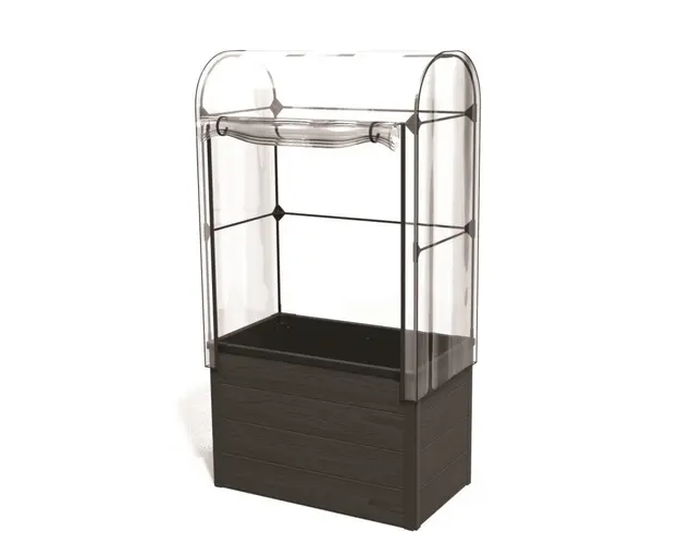 Jardiniera gri cu sera Maple