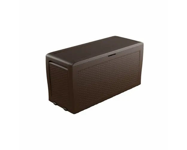 Lada depozitare rattan Samoa, 270 L, maro