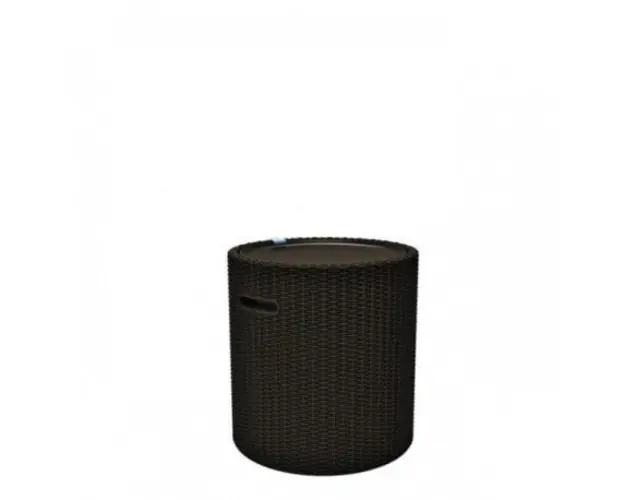 Scaun cu functie depozitare Curver Cool Stool, maro