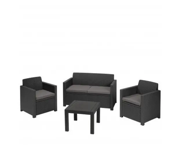 Set mobilier gradina Curver Alabama, gri