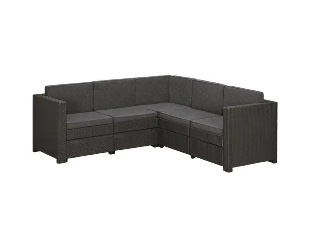 Set mobilier gradina fara masa graphite Provence