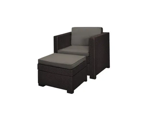 Set mobilier gradina Curver Provence Chillout, maro