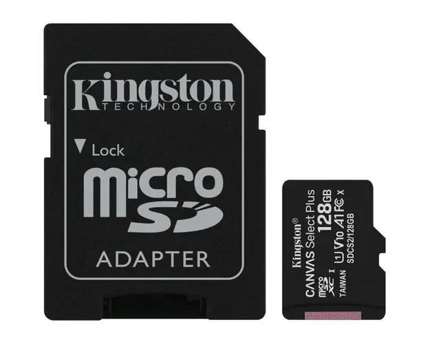 Card de memorie Kingston 128GB micSDXC Canvas Select Plus 100R A1 C10