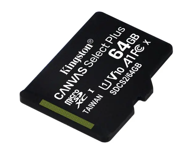 Card de memorie Kingston 64GB micSDXC Canvas Select Plus 100R A1 C10, fara adaptor