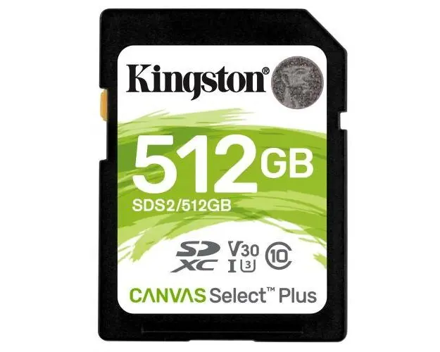 Card de memorie Kingston Canvas Select Plus SD 512GB, Class 10 UHS-I
