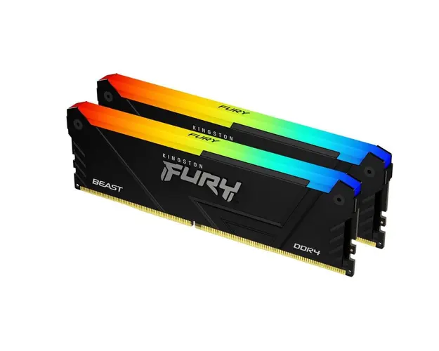 Memorie Kingston FURY Beast RGB 16GB DDR4 2666MHz CL16 Dual Channel Kit
