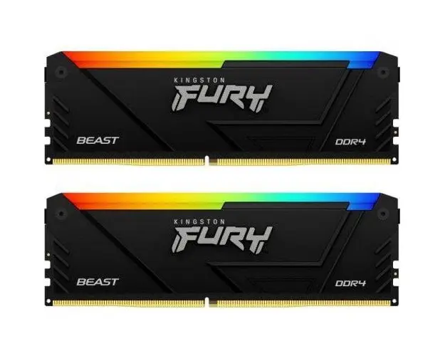 Memorie FURY Beast RGB 16GB DDR4 3600MHz CL17 Dual Channel Kit