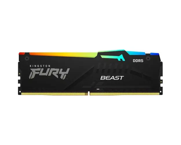 Memorie RAM, DIMM, DDR5, 16GB, 5200MHz, CL40, 1.25V, Fury Beast RGB