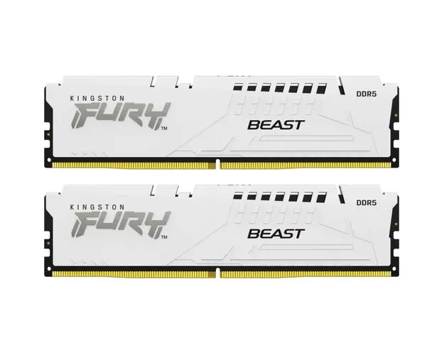 Memorie Kingston FURY Beast White 32GB DDR5 6000MHz CL30 Dual Channel Kit
