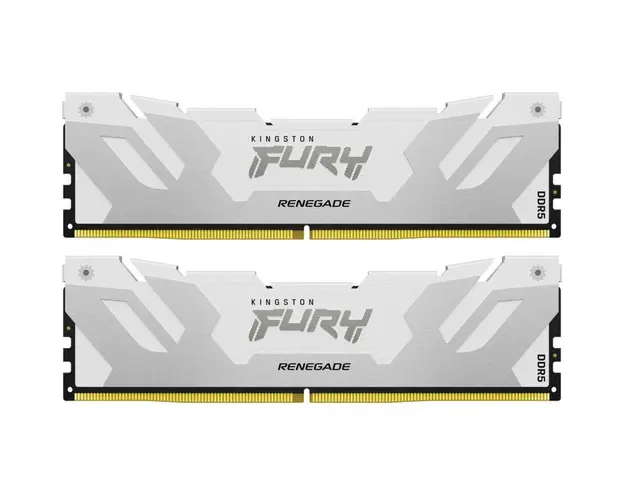 Memorie RAM DDR5, 32GB, 7200MHz, CL38, 1.35V, FURY Renegade White, Kit of 2