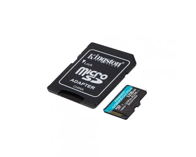 Card de memorie MicroSD Kingston Canvas GO Plus, 128GB, Clasa 10, UHS-I