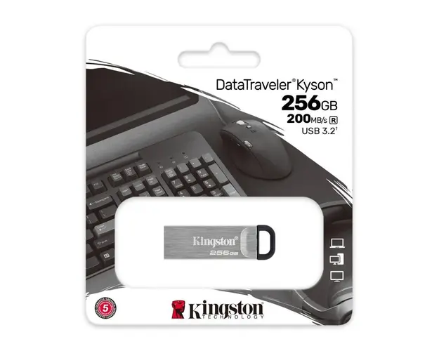 USB Flash Drive Kingston, DataTraveler Kyson, 256GB, USB 3.2