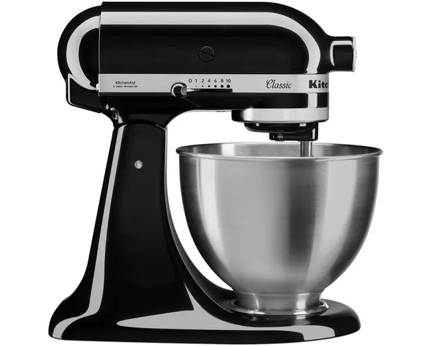 Mixer cu bol KitchenAid 5K45SSEOB, 4.3L, classic, onyx black