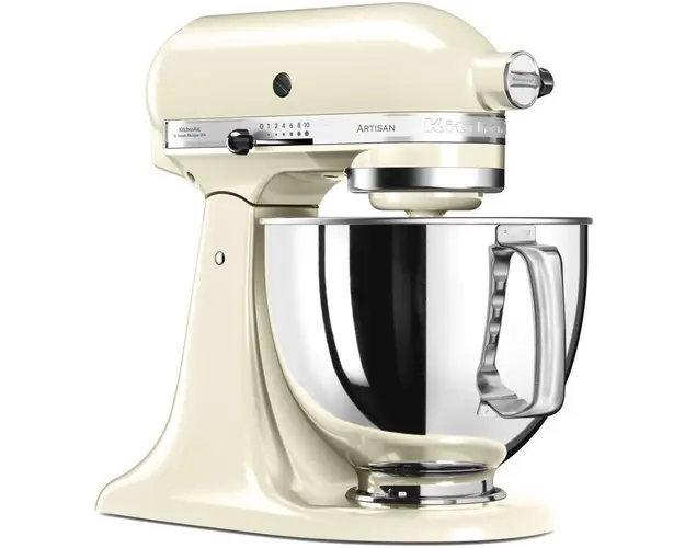 Mixer cu bol KitchenAid Artisan 5KSM125EAC, 300W, 4.8L, Almond Cream